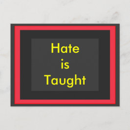 ! UCreate Hate wird gelehrt Postkarte