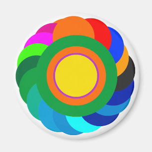 ! UCreate mit Farbkreisen Solid SqCircleTran2 Magnet