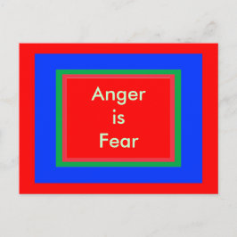 ! UCreate Wut ist Angst Postkarte