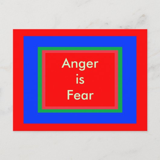 ! UCreate Wut ist Angst Postkarte (Vorderseite)