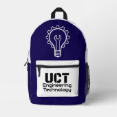 UCT_ENGINEERING PRINTED BACKPACK BEDRUCKTER RUCKSACK (Vorderseite)