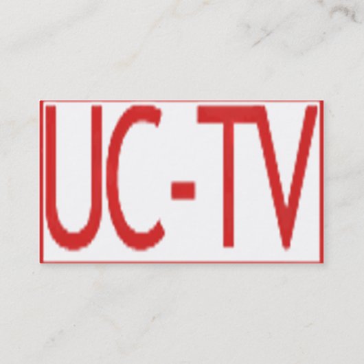 UCTV pädagogisch und Karriere-beratengeschäft Visitenkarte (Rückseite)