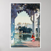 Udaipur Castle, Indien, Hiroshi Yoshida Poster (Vorne)