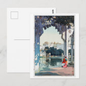 Udaipur Castle, Indien, Hiroshi Yoshida Postkarte (Vorne/Hinten)