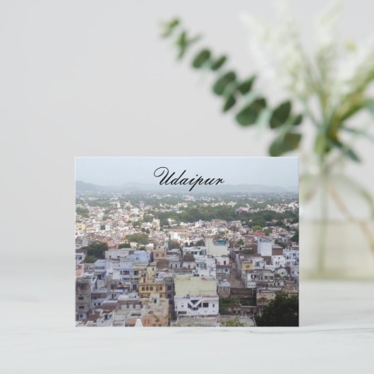 Udaipur-Gebäude Postkarte (Stehend Vorderseite)