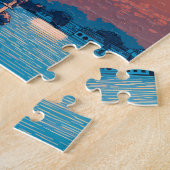 Udaipur India Illustration Travel Art Vintag Puzzle (Seite)