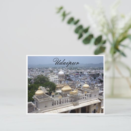 Udaipur india postkarte (Stehend Vorderseite)