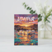Udaipur Indien Postkarte (Stehend Vorderseite)