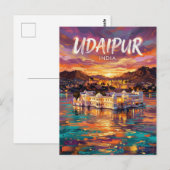 Udaipur Indien Postkarte (Vorne/Hinten)
