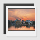 Udaipur Sonnenuntergang Magnetkarte (Vorne/Hinten)
