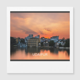 Udaipur Sonnenuntergang Magnetkarte