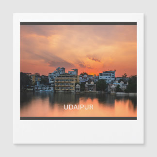 Udaipur Sonnenuntergang Magnetkarte