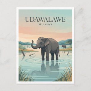 Udawalawe-Stausee, Udawalawe Nationalpark Postkarte
