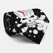 UDB Krawatte - weißer Spritzer (Gerollt)