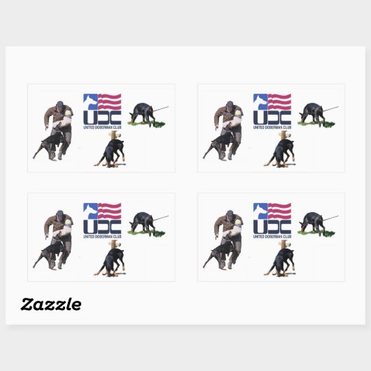 UDC IPO-Aufkleber Rechteckiger Aufkleber (Blatt)