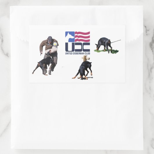 UDC IPO-Aufkleber Rechteckiger Aufkleber (Tasche)