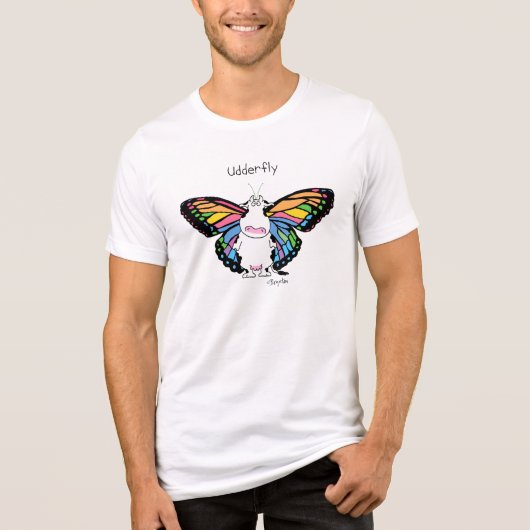 UDDERFLY von Sandra Boynton Tri-Blend Shirt (Vorderseite)