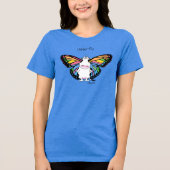 UDDERFLY von Sandra Boynton Tri-Blend Shirt (Vorderseite)