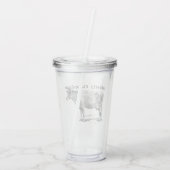 Udderly Ridiculous Punny Cow Acryltrinkbecher (Rückseite)