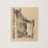 Udderly Ridiculous Punny Cow Puzzle (Vertikal)