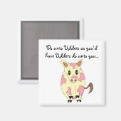 Udders Funny Cow Magnet (Vorderseite/Rückseite)