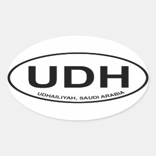 UDH Oval-Aufkleber Ovaler Aufkleber