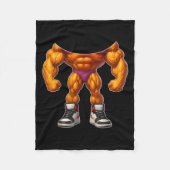 Udin Din Dun Funny Italienisches Brainrot Hallowee Fleecedecke (Vorderseite)