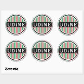 Udine City Pride Emblem – Italian Identity Runder Aufkleber (Blatt)