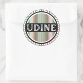 Udine City Pride Emblem – Italian Identity Runder Aufkleber (Tasche)
