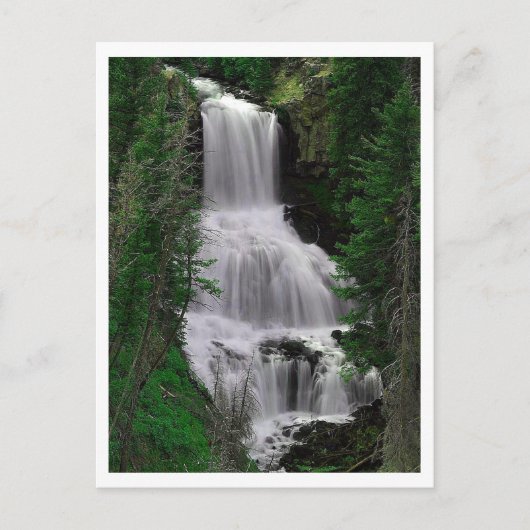 Udine Falls, Yellowstone Park, Wyoming Postcard Postkarte (Vorderseite)