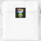 Udo Quadratischer Aufkleber (Tasche)