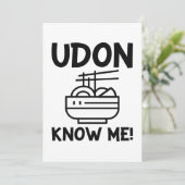 Udon kenne mich dankeskarte (Stehend Vorderseite)