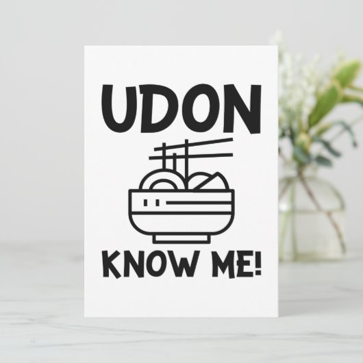 Udon kenne mich dankeskarte (Stehend Vorderseite)