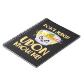 Udon Noodle Soup Pun Japanisch Küche Küche Küche K Notizblock (Linke Seite)