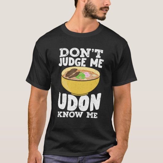 Udon Noodles japanische Küche Essen Lover Geschenk T-Shirt (Vorderseite)