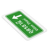 Udon Thani Ahead ⚠ Verkehrszeichen der thailändisc Magnet (Rechte Seite)