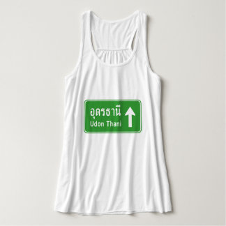 Udon Thani Ahead ⚠ Verkehrszeichen der thailändisc Tank Top