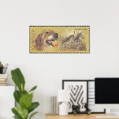 UdSSR Briefmarke Poster Jagd Hund 03 (Heimbüro)
