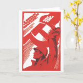 UdSSR CCCP Kalter Krieg Sowjetunion Gewerkschaft P Karte (Gelbe Blume)