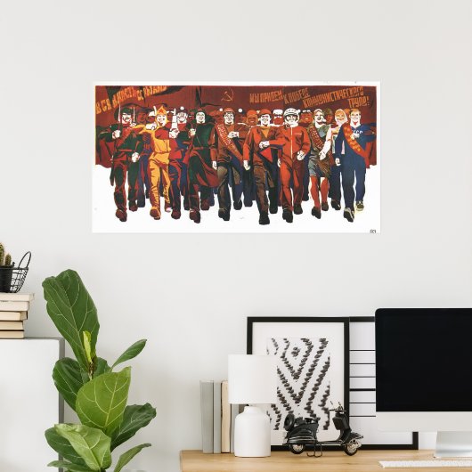 UdSSR CCCP Kalter Krieg Sowjetunion Gewerkschaft P Poster (Heimbüro)