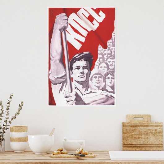 UdSSR CCCP Kalter Krieg Sowjetunion Gewerkschaft P Poster (Küche)