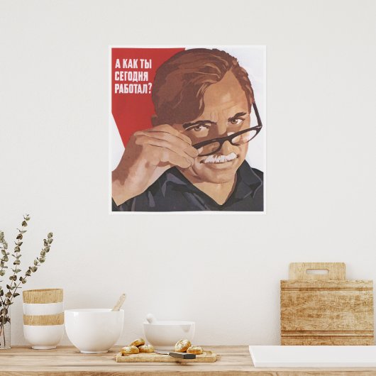 UdSSR CCCP Kalter Krieg Sowjetunion Gewerkschaft P Poster (Küche)