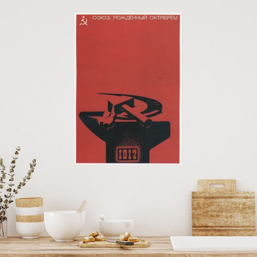 UdSSR CCCP Kalter Krieg Sowjetunion Gewerkschaft P Poster (Küche)