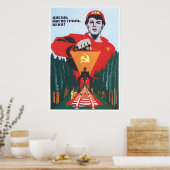UdSSR CCCP Kalter Krieg Sowjetunion Gewerkschaft P Poster (Küche)