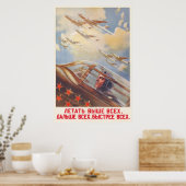 UdSSR CCCP Kalter Krieg Sowjetunion Gewerkschaft P Poster (Küche)