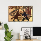 UdSSR CCCP Kalter Krieg Sowjetunion Gewerkschaft P Poster (Heimbüro)