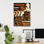 UdSSR CCCP Kalter Krieg Sowjetunion Gewerkschaft P Poster (Heimbüro)