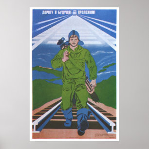 UdSSR CCCP Kalter Krieg Sowjetunion Gewerkschaft P Poster