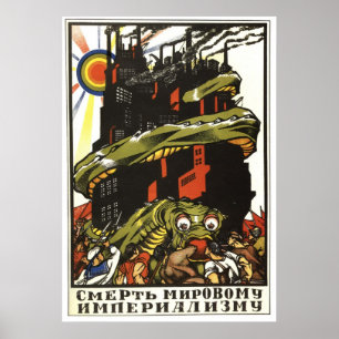 UdSSR CCCP Kalter Krieg Sowjetunion Gewerkschaft P Poster