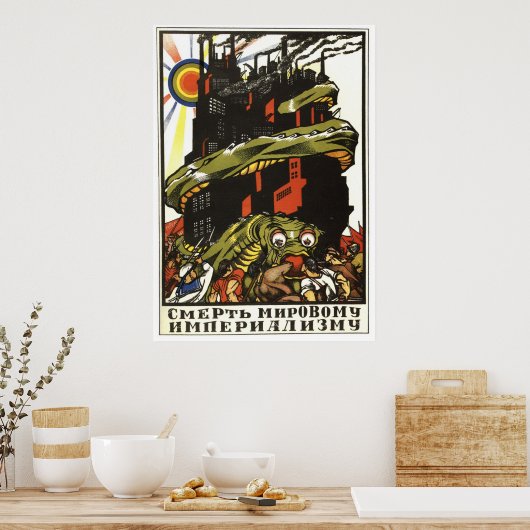UdSSR CCCP Kalter Krieg Sowjetunion Gewerkschaft P Poster (Küche)